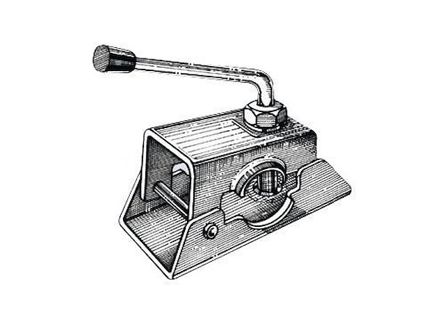Supporto per ruotino carrelli - Per tubo da Ø 48 mm. - 