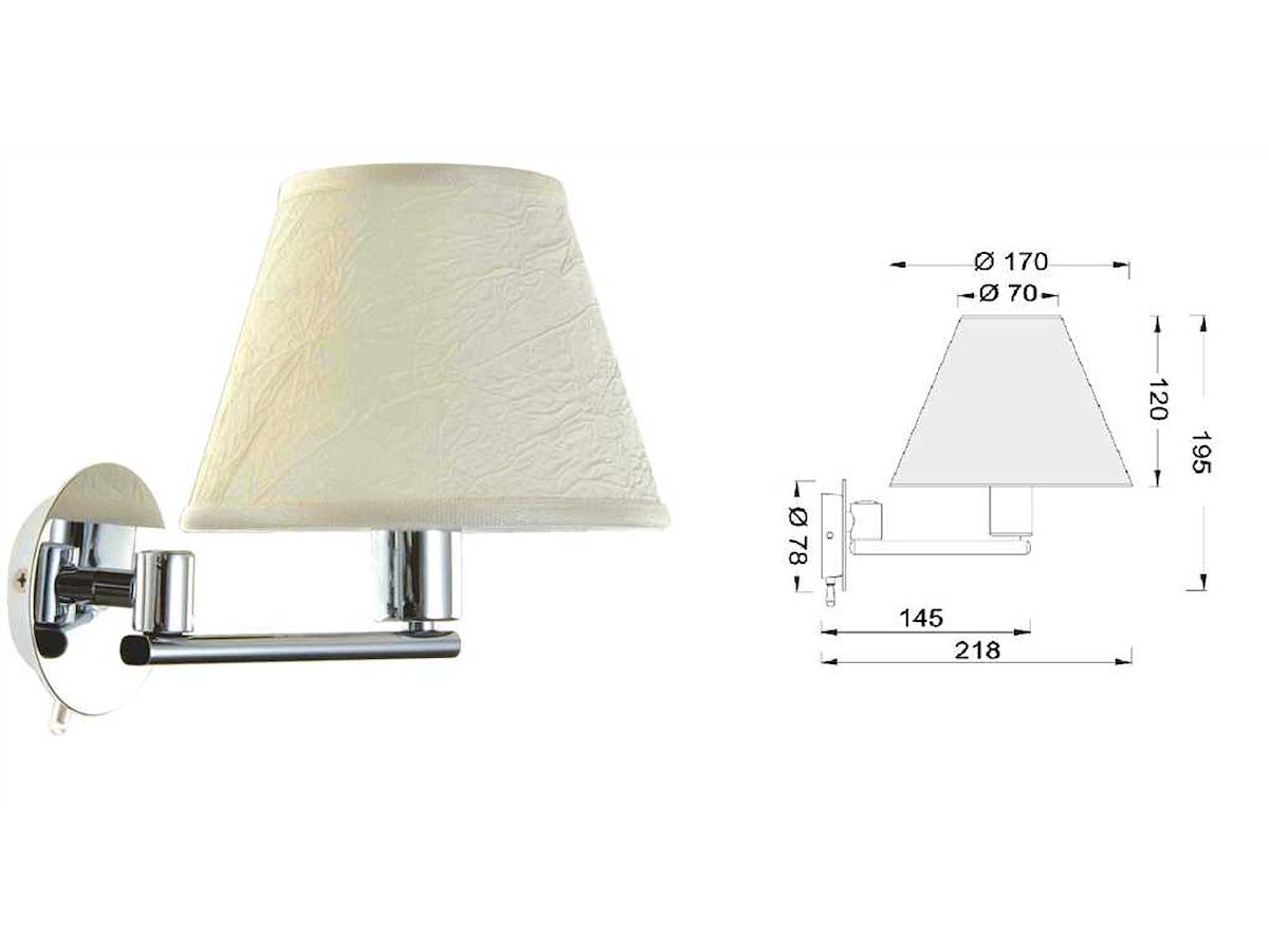Applique Foresti e Suardi snodata - Cilindro