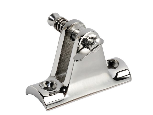 Supporto a forcella concavo con perno a molla