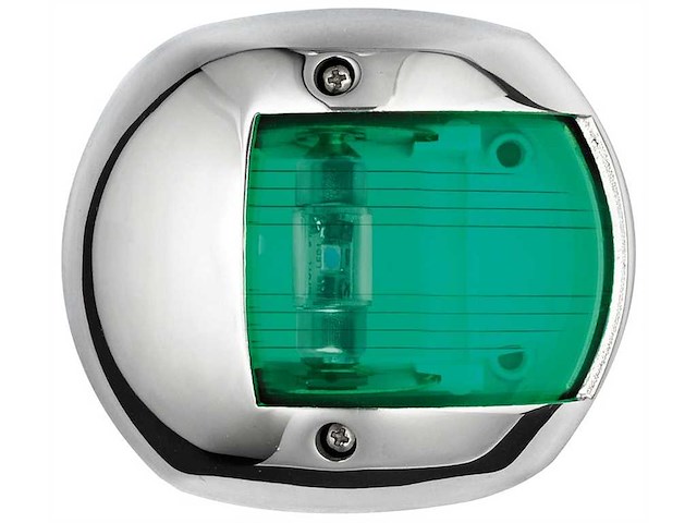 Luce di navigazione Compact in acciaio inox - LED - Verde