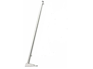 Asta portabandiera in ottone cromato