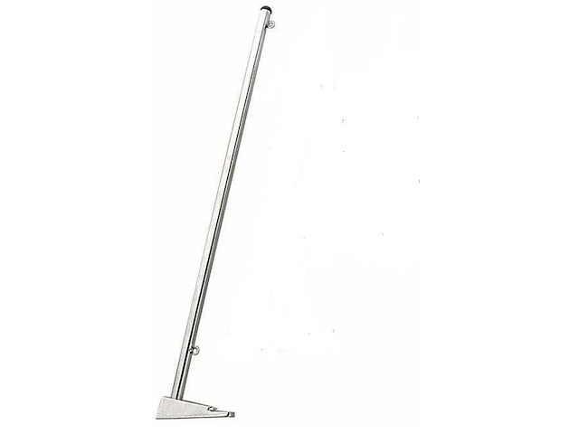 Asta portabandiera in ottone cromato