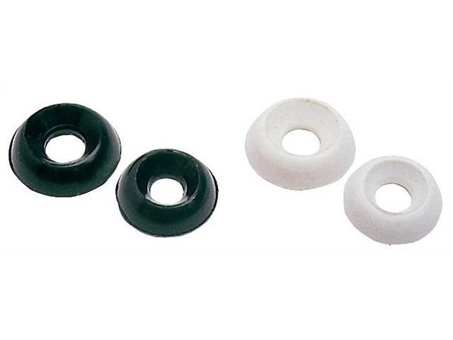 Orlo sottovite - Bianco Ø 4 mm. - 10 Pezzi -