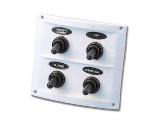 Pannello elettrico "Pilot" 4 interruttori  bianco