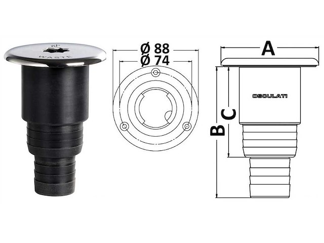 Tappi imbarco Clever - Waste 38+50 Ø mm