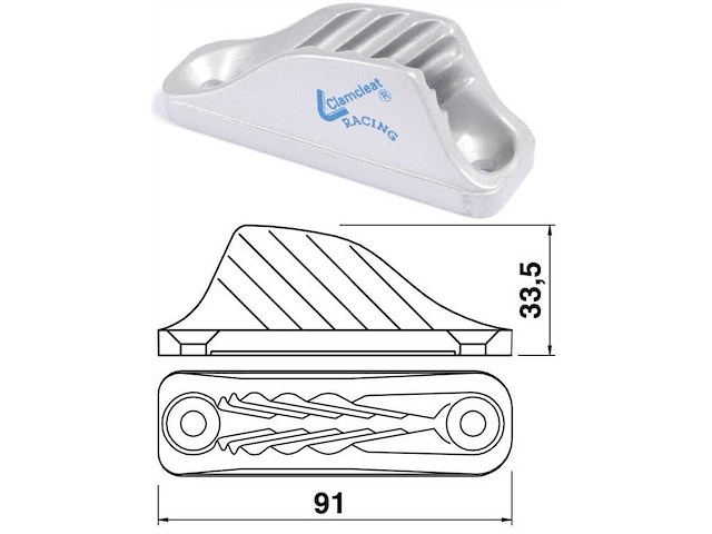 Strozzascotte in alluminio CLAMCLEATS - 6/12 mm. .