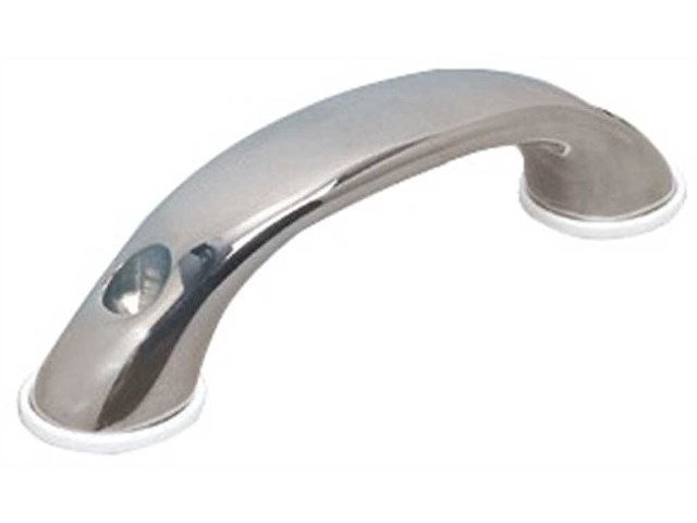 Maniglia in acciaio inox forma ellittica - Viti passanti -