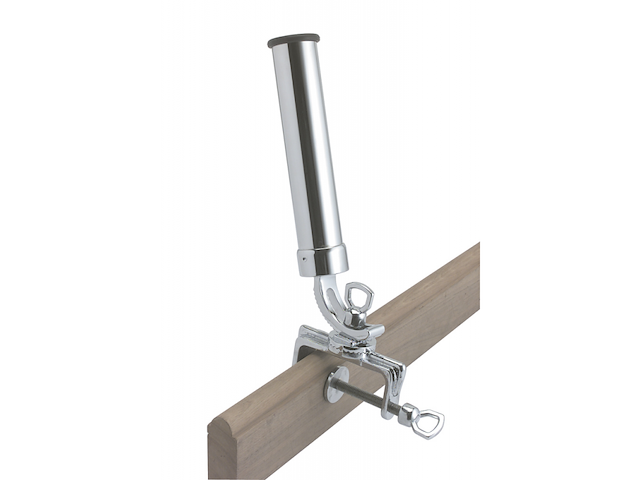 Portacanna a morsetto in ottone cromato