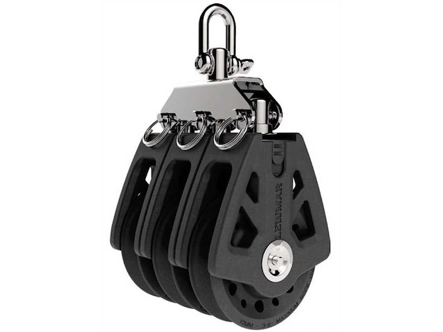 Bozzello LEWMAR Synchro triplo - Ø 72 mm per cime da 10/12 Ø mm