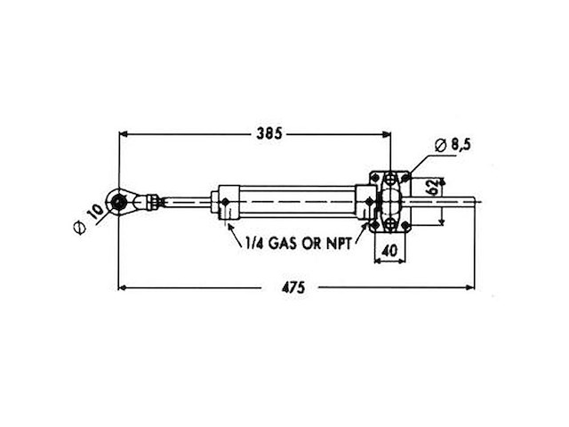 Kit timoneria idraulica per motori entrobordo per barche da 5 a 7 mt.