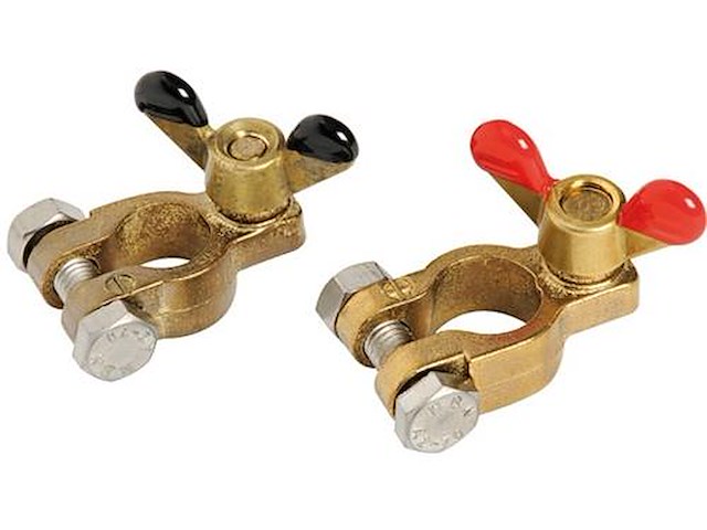 Kit morsetti batteria + una coppia di cappucci