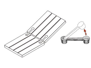 Cerniera a filo per gavoni o portelloni