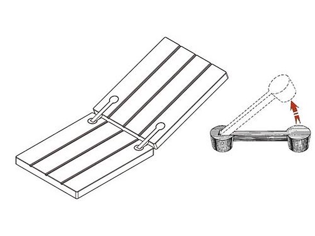 Cerniera a filo per gavoni o portelloni