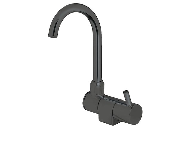 Miscelatore Style nero canna abbattibile