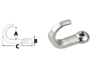 Gancio semplice per usi vari