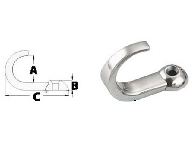 Gancio semplice per usi vari