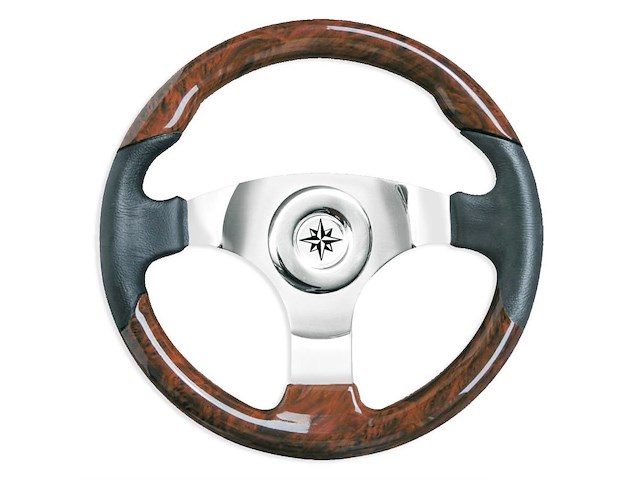 Volante Technic acciaio e radica