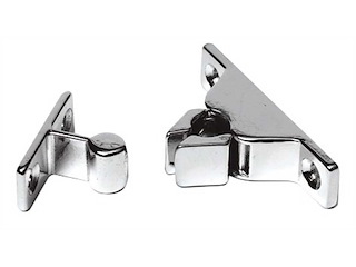 Nottolino a scatto in ottone cromato