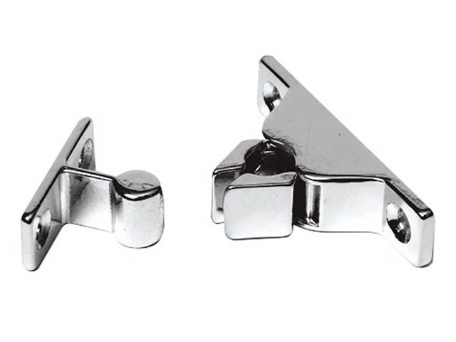 Nottolino a scatto in ottone cromato