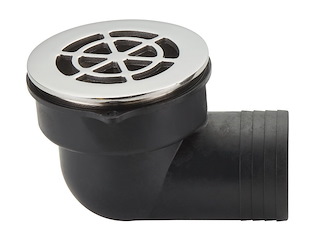 Scarico a pozzetto con flap antireflusso ø 2"