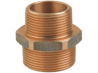 Niples doppio ridotto in bronzo - 1" x 3/4"