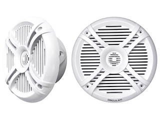 Casse a due vie con LED RGB 5,25'' bianche