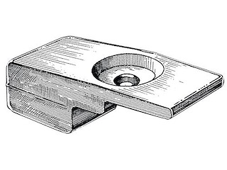 Piastra in zinco 60 / 140 Hp per 4 Tempi - OMC / JOHNSON / EVINRUDE -