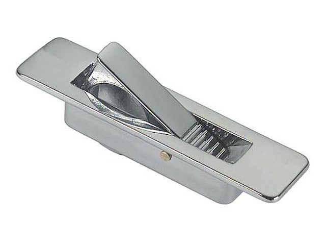 Alzapagliolo a ribalta con molla - Ottone cromato -