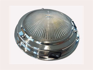 Plafoniera Classic in acciaio inox - 170 mm