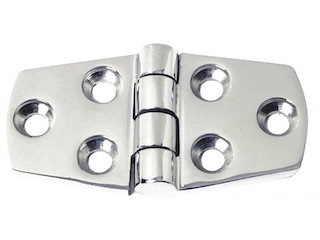 Cerniera 38 x 74 x 5 mm. Nodo sporgente