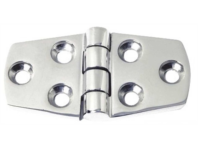 Cerniera 38 x 74 x 5 mm. Nodo sporgente