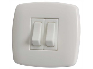 Interruttori esterni per bassa tensione - Doppio bianco