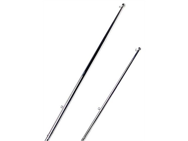 Portabandiera con innesto a scatto - 610 mm. -