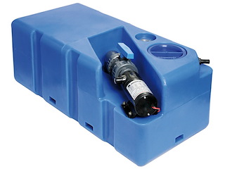 Serbatoio acque nere con di maceratore - 60 lt - 12 volt