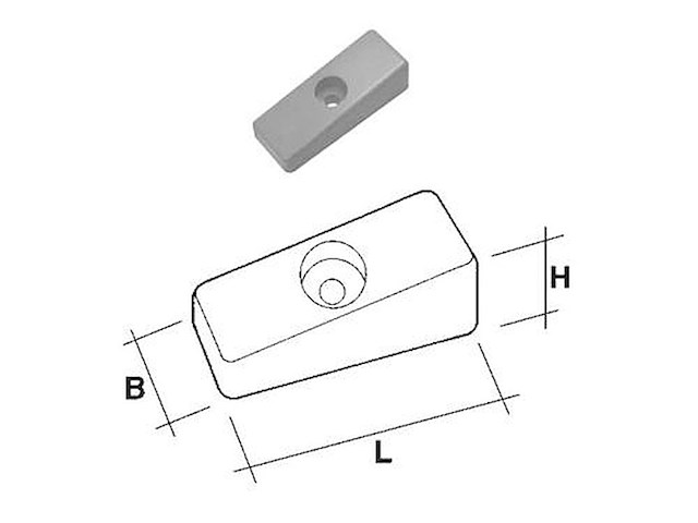 Anodo alluminio da 30 / 300 Hp - MERCURY - 