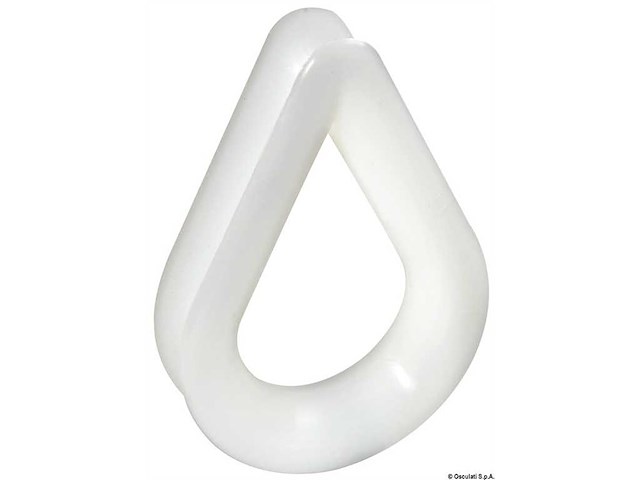 Redancia in nylon bianco - 10 mm. -