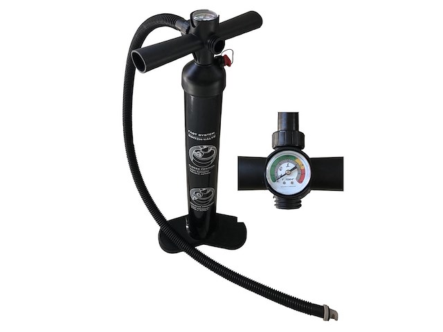 Gonfiatore manuale ad altra pressione con manometro
