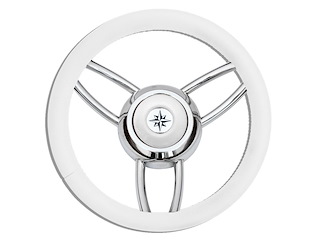 Volante barca tipo " Bliz " - Poliuretano morbido Bianco