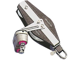 Bozzello 2 pulegge a violino con strozzascotte + testa universale VIADANA - "B"