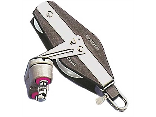 Bozzello 2 pulegge a violino con strozzascotte + testa universale VIADANA - "B"