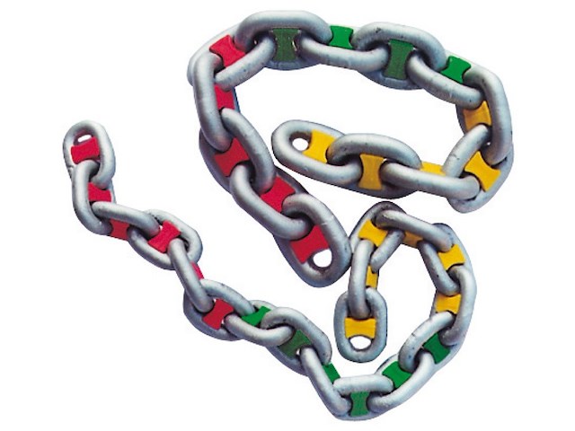 Segnacatena colore giallo per catene da 10 mm