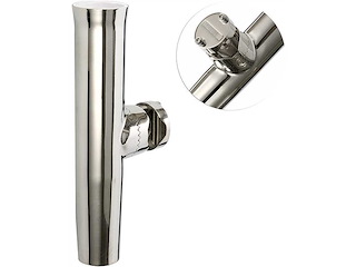 Portacanne Inox con morsetto centrale Ø 22 / 25 mm.