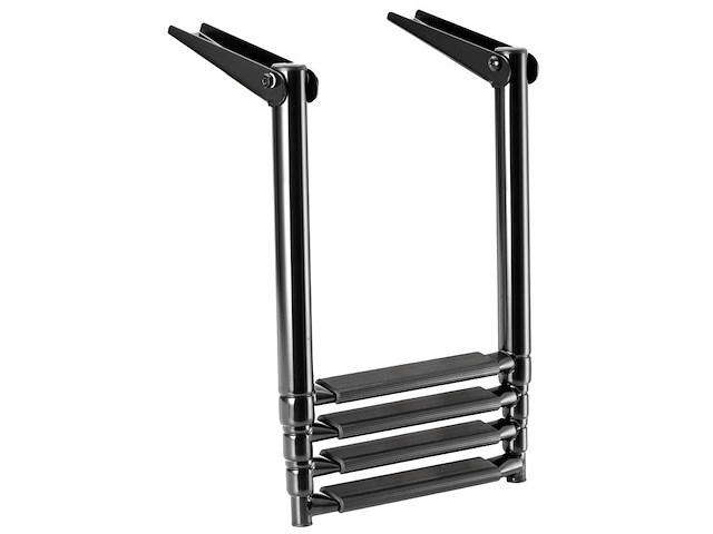 Scaletta telescopica Black Line - 4 gradini -