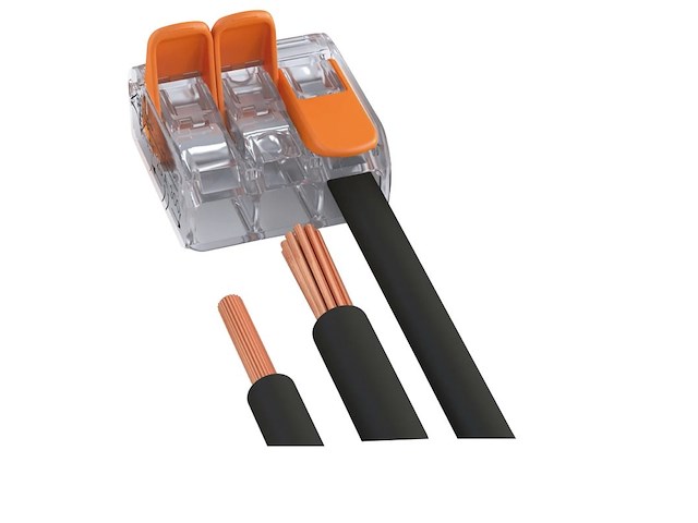 Connettore di giunzione WAGO 3 conduttori 4 mm²
