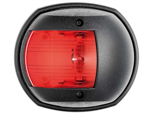 Luce di navigazione Classic corpo Nero - Rossa
