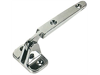 Cerniera in ottone cromato per boccaporti 110 mm.