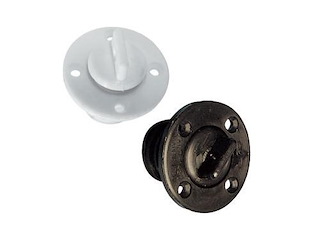 Passascafo con tappo tondo - bianco -