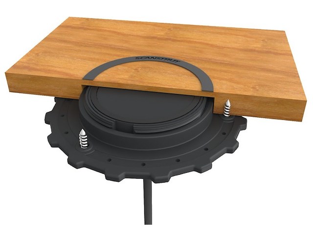 Caricabatterie wireless stagno Rokk a scomparsa 