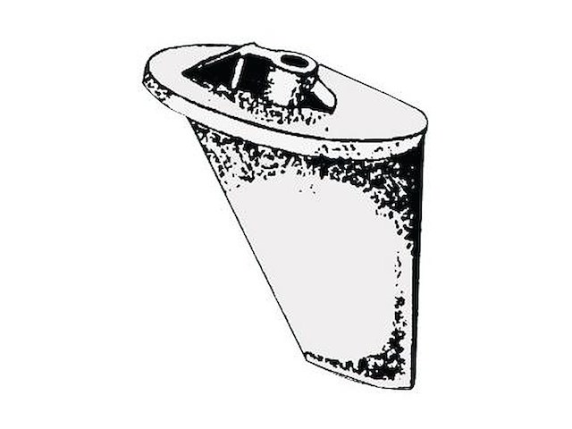 Pinna corta alluminio per motori dal 1992 - YAMAHA / MARINER - 