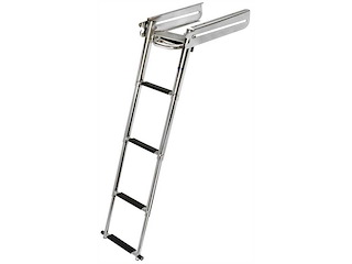 Scaletta sotto plancetta con maniglione - 4 gradini standard